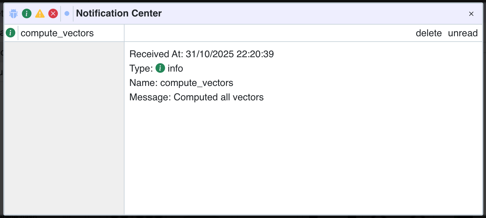 Notification d'information